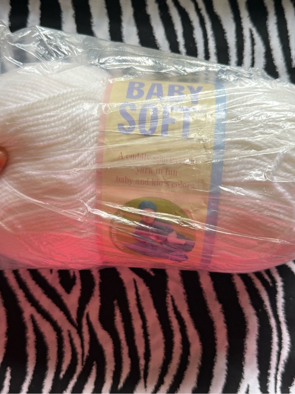 Lion Brand Baby Soft Yarn WHITE #100, New